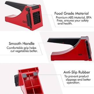 Stainless Steel French Fries Cutter with Long Handle and Sharp Blades, Dishwasher Safe Price in Pakistan | LAPTAB