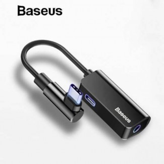 Baseus L45 Type-C to Type-C and 3.5mm Audio Jack Adapter Cable, Black Price in Pakistan | LAPTAB