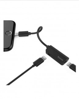 Baseus L37 8-Pin Male to Dual 8-Pin Female Adapter for Charging and Audio Price in Pakistan | LAPTAB