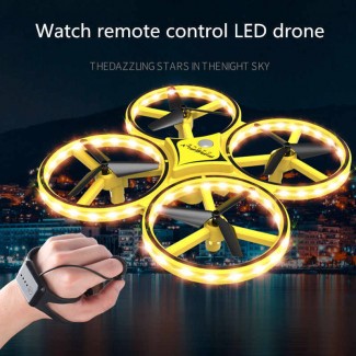 Gravity Sensor Watch Remote Control Drone with Infrared Obstacle Avoidance and Night Lights Price in Pakistan | LAPTAB