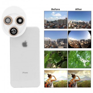 Universal 4-in-1 Mobile Phone Camera Lens Kit with Fisheye, Wide Angle, Macro, and CPL Lens Price in Pakistan | LAPTAB