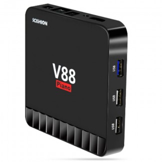 Smart Box V88 Piano Quad Core Android TV Box 4GB RAM 16GB Storage USB 3.0 Price in Pakistan | LAPTAB