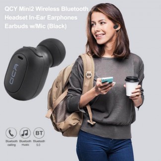 QCY Mini 2 Bluetooth Handsfree Earbuds with HD Noise Reduction and Comfortable Fit
