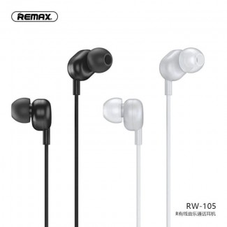 REMAX Stereo Handsfree RW 105 Earphones with Noise Isolation and Ergonomic Design Price in Pakistan | LAPTAB