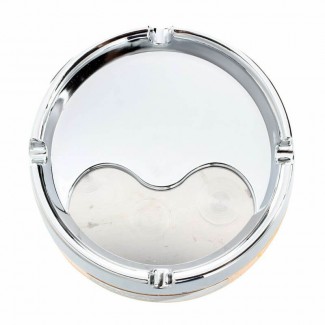 Ashtray Advanced Closed Stainless Steel Cylinder Design with Push Lid for Easy Use Price in Pakistan | LAPTAB