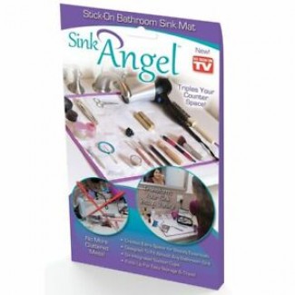 Sink Angel Stick-On Bathroom Sink Mat with Suction Cups for Extra Storage Price in Pakistan | LAPTAB
