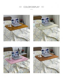 Bamboo Wooden Foldable Table Tray with Raised Edges, Portable and Adjustable for Laptop, Food Serving, and Study Price in Pakistan | LAPTAB
