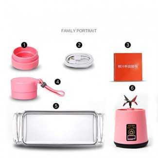 6 Blade 400ml USB Rechargeable Mini Juicer with Dishwasher Price in Pakistan | LAPTAB
