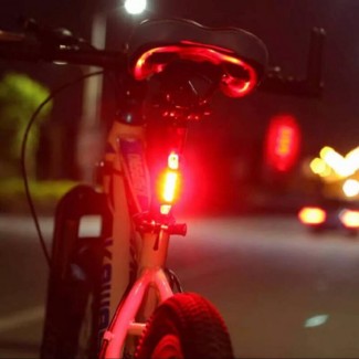 Portable USB Rechargeable Red Bicycle Tail Light with Waterproof Design and 5-Hour LED Safety Lamp Price in Pakistan | LAPTAB