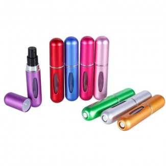 Pack of 2 Refillable 5ml Aluminum Mini Perfume Spray Bottles for Travel Price in Pakistan | LAPTAB