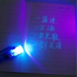 Cute Magic Invisible Ink Ballpoint Pen with UV LED Light for Secret Messages Price in Pakistan | LAPTAB