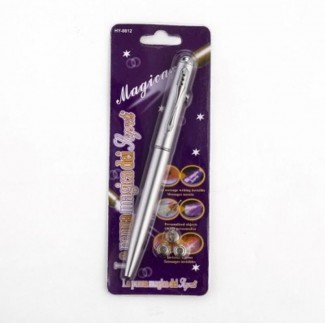 Cute Magic Invisible Ink Ballpoint Pen with UV LED Light for Secret Messages