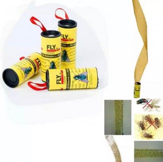 4 Rolls Sticky Fly Paper Trap for Flying Insects, Safe and Eco-Friendly Price in Pakistan | LAPTAB