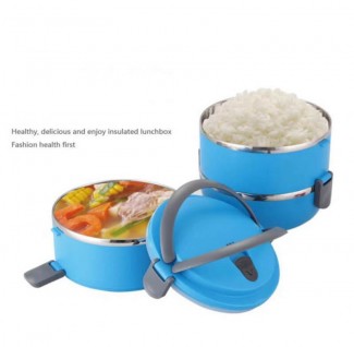 3 Layers Stainless Steel Food Container with Leak-Proof Seal and Carry Handle Price in Pakistan | LAPTAB