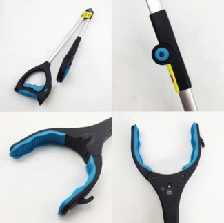 Curved Handle Long Trash Clamps Grabber Tool with 90? Swivel Head and Rubber Tips Price in Pakistan | LAPTAB