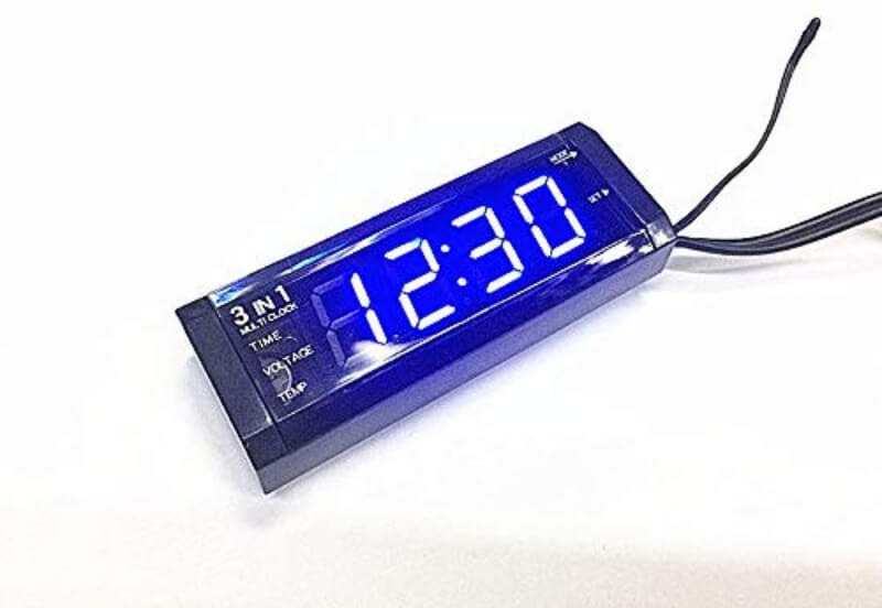 3 in 1 Car Digital Clock with Voltage, Amp, Temperature Display and USB Charging Price in Pakistan | LAPTAB