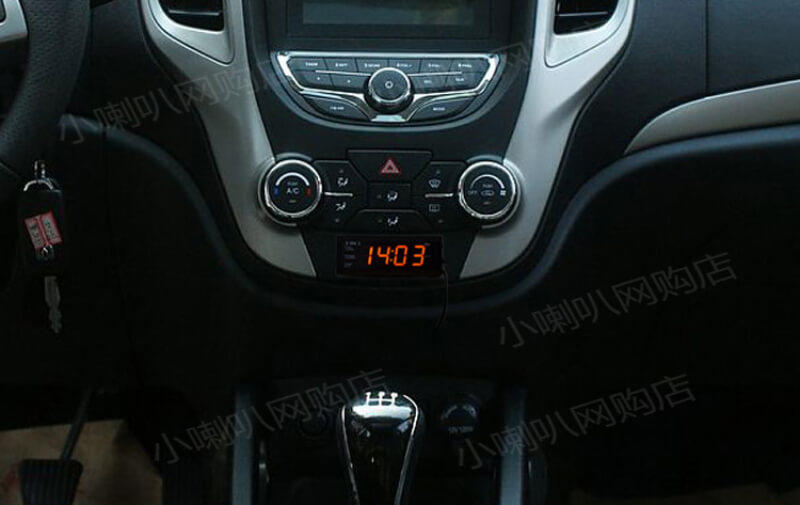 3 in 1 Car Digital Clock with Voltage, Amp, Temperature Display and USB Charging Price in Pakistan | LAPTAB