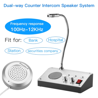 Dual Way Counter Interphone with Aluminum Alloy Main Unit and High-Sensitivity Microphone