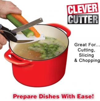 Clever Cutter 2-in-1 Knife and Cutting Board with Stainless Steel Blade and Safety Latch Price in Pakistan | LAPTAB