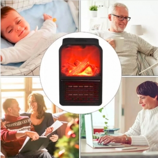 900W Electric Flame Heater with LED Display, Remote Control, Auto Shut-Off, 2 Speeds Price in Pakistan | LAPTAB