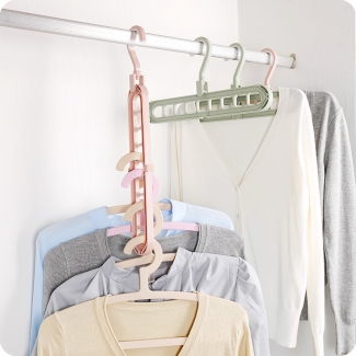 Space Saving Plastic Clothes Hanger with 9 Holes for Efficient Closet Organization Price in Pakistan | LAPTAB