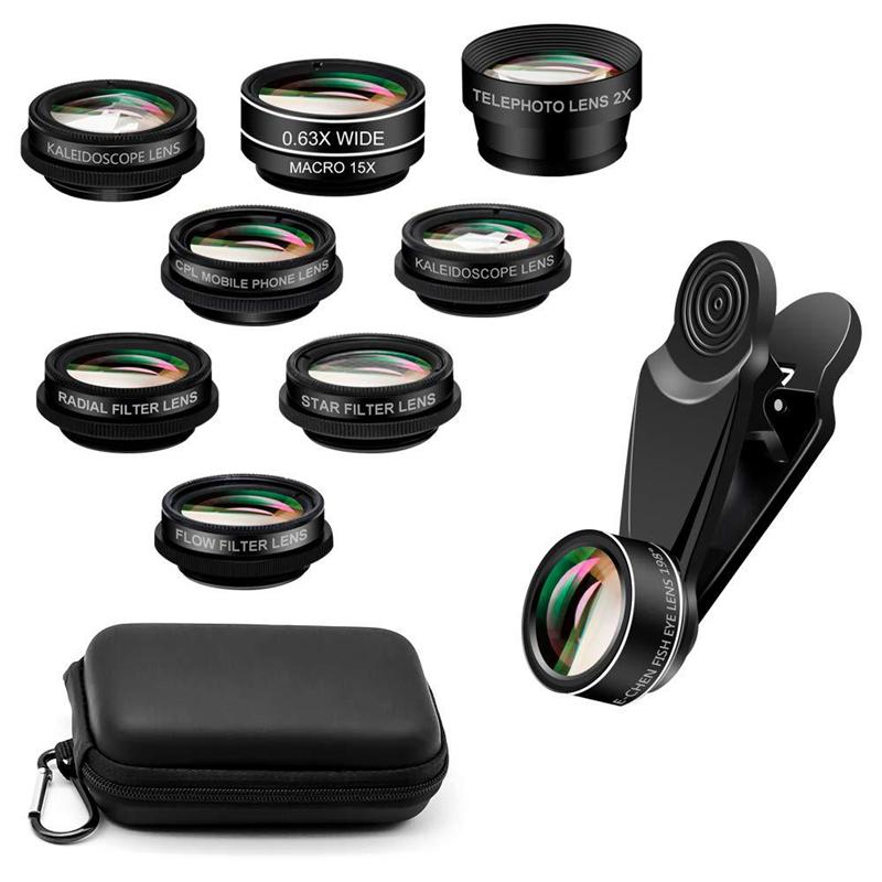 10 in 1 Mobile Camera Lens Kit with Fish Eye, Wide Angle, Macro, and Polarizing Filters Price in Pakistan | LAPTAB