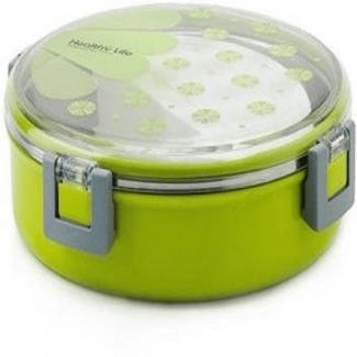 Lunch Box for Children and Office Workers, Stainless Steel, Airtight, Leak-Proof, Multi-Layered