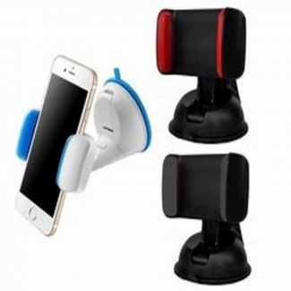 Car Mount Mobile Phone Holder with Silicone Suction Cup, 360? Rotation, Fits 3.5-6