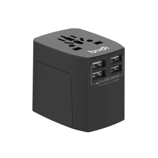 Budi 4-Port Universal USB Travel Charger with Smart IC Fast Charging and Safety Design Price in Pakistan | LAPTAB
