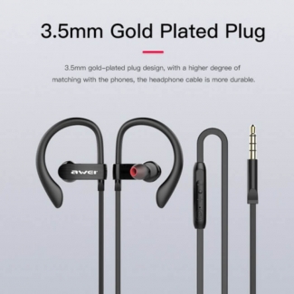 Ear Sport Super Bass Wired Earphones with Mic, Lightweight Comfort & Noise Isolation Price in Pakistan | LAPTAB