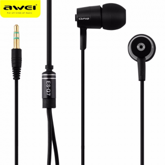 Awei ES Q7 In-Ear Earphones with Sozy Earbuds, 3.5mm Jack, Mic, Noise Isolation Price in Pakistan | LAPTAB