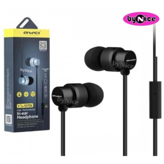 Awei ES-970i Wired In-Ear Headphones with Microphone, Lightweight and Ergonomic Design