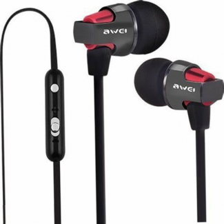 Awei ES-860i Wired In-Ear Earphones with 3.5mm Jack, Built-in Mic, Lightweight and Ergonomic Design
