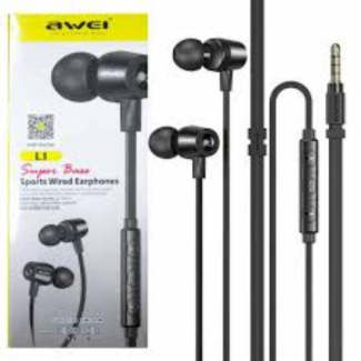 Awei L1 Wired Earphone with Built-in Microphone, Lightweight Ergonomic Design, Wired Control Price in Pakistan | LAPTAB