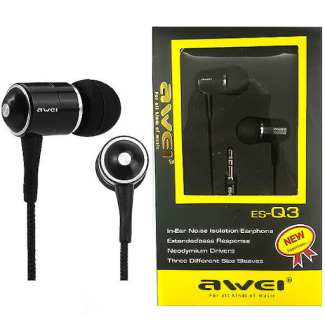 Awei ES-11i Earphones with Mic, 96dB High Fidelity Sound, Lightweight and Ergonomic Design Price in Pakistan | LAPTAB