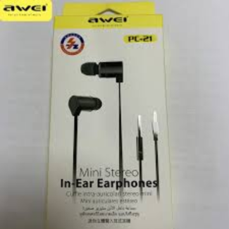 Awei ES-11i Earphones with Mic, 96dB High Fidelity Sound, Lightweight and Ergonomic Design Price in Pakistan | LAPTAB