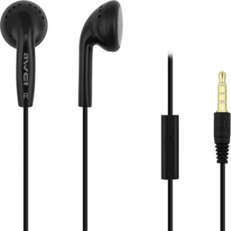 Awei ES-11i Earphones with Mic, 96dB High Fidelity Sound, Lightweight and Ergonomic Design