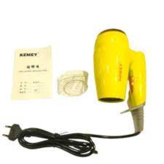 Kemei KM-8895 High-Power Anion Hair Dryer with Long Cord and Narrow Nozzle, Yellow Price in Pakistan | LAPTAB