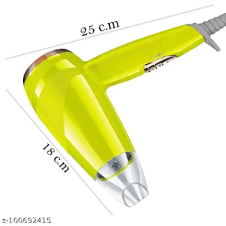Kemei KM-8895 High-Power Anion Hair Dryer with Long Cord and Narrow Nozzle, Yellow Price in Pakistan | LAPTAB