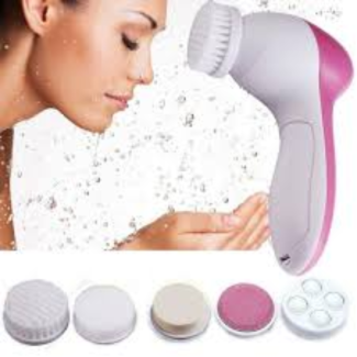 Electric Facial Cleansing Brush with Four Replaceable Heads, Waterproof Spa Massager Price in Pakistan | LAPTAB