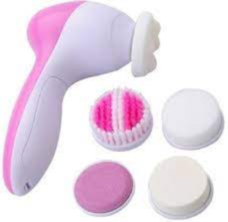 Electric Facial Cleansing Brush with Four Replaceable Heads, Waterproof Spa Massager Price in Pakistan | LAPTAB