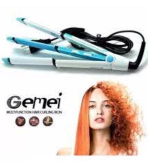 Pro Gemei Hair Straightener and Curler with Ceramic Plates and Rapid Heat Technology Price in Pakistan | LAPTAB