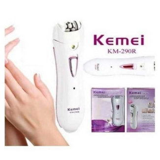 Kemei KM-290R Professional Epilator Hair Remover with Smart Light and Washable Design Price in Pakistan | LAPTAB