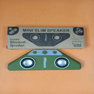 MDpace Bluetooth Stereo Wireless Dual Pocket Speaker with HD Sound and Microphone