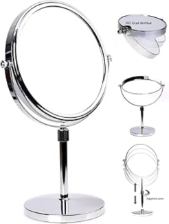 Magnify Mirror with Plastic Frame, Adjustable and Rotatable Makeup Mirror for Detailed Viewing Price in Pakistan | LAPTAB