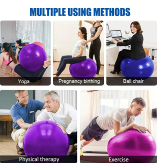 Yoga Ball Black for Muscle Relaxation, Balance, Flexibility, and Toning Price in Pakistan | LAPTAB