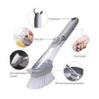 Automatically Add Cleaner DECONTAMINATION Cleaning Brush with Non-Scratch Nylon Bristles and Scraper Edge Price in Pakistan | LAPTAB