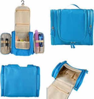 Magnificent Cosmetic and Toiletry Travel Bag with Waterproof Compartments and Hanging Hook Price in Pakistan | LAPTAB