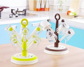 Creative Tree Plastic Cup Holder with 8 Branches, Stable Base for Kitchen Organization Price in Pakistan | LAPTAB