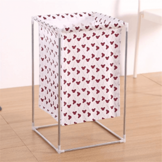Foldable Storage Basket Stand Laundry Basket Storage Box 